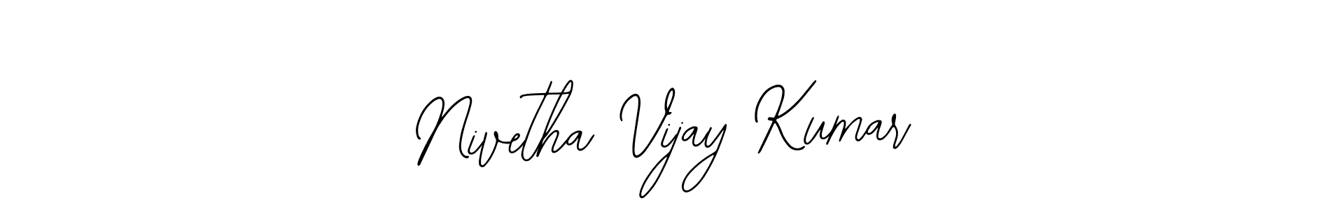 if you are searching for the best signature style for your name Nivetha Vijay Kumar. so please give up your signature search. here we have designed multiple signature styles  using Bearetta-2O07w. Nivetha Vijay Kumar signature style 12 images and pictures png