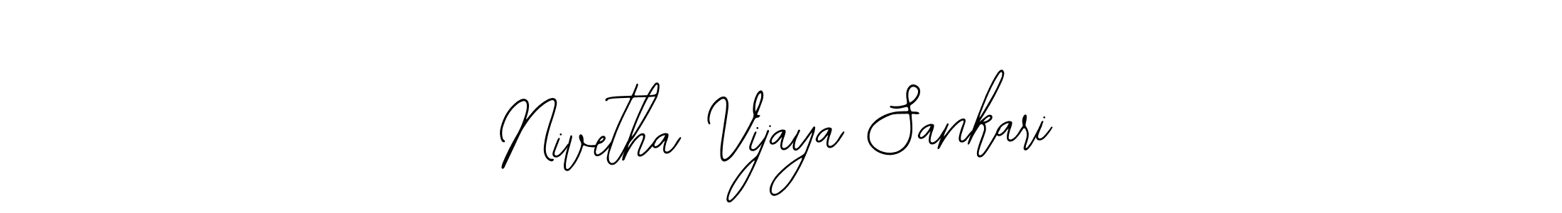 Make a beautiful signature design for name Nivetha Vijaya Sankari. Use this online signature maker to create a handwritten signature for free. Nivetha Vijaya Sankari signature style 12 images and pictures png