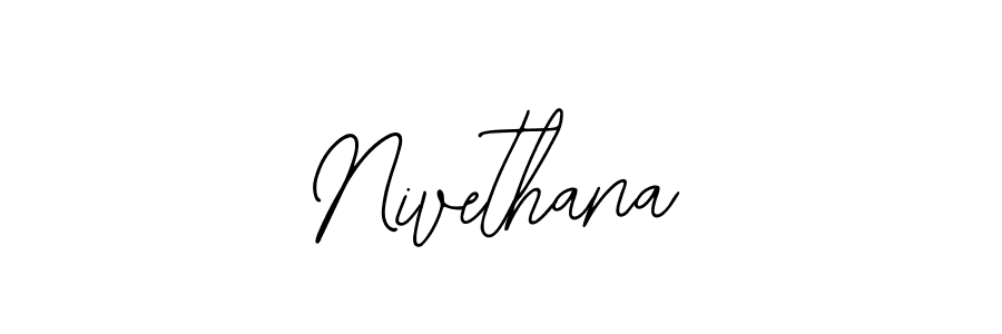 Also You can easily find your signature by using the search form. We will create Nivethana name handwritten signature images for you free of cost using Bearetta-2O07w sign style. Nivethana signature style 12 images and pictures png