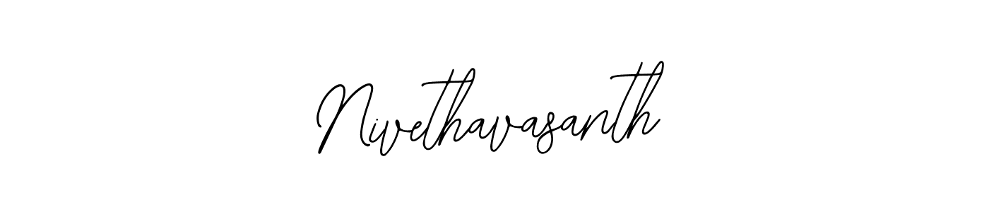 Make a beautiful signature design for name Nivethavasanth. With this signature (Bearetta-2O07w) style, you can create a handwritten signature for free. Nivethavasanth signature style 12 images and pictures png