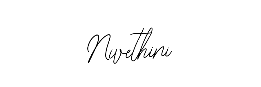 You should practise on your own different ways (Bearetta-2O07w) to write your name (Nivethini) in signature. don't let someone else do it for you. Nivethini signature style 12 images and pictures png