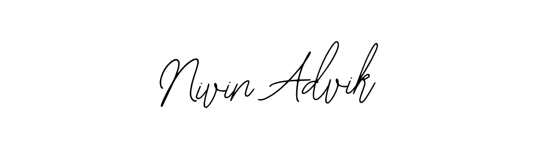 Make a beautiful signature design for name Nivin Advik. Use this online signature maker to create a handwritten signature for free. Nivin Advik signature style 12 images and pictures png