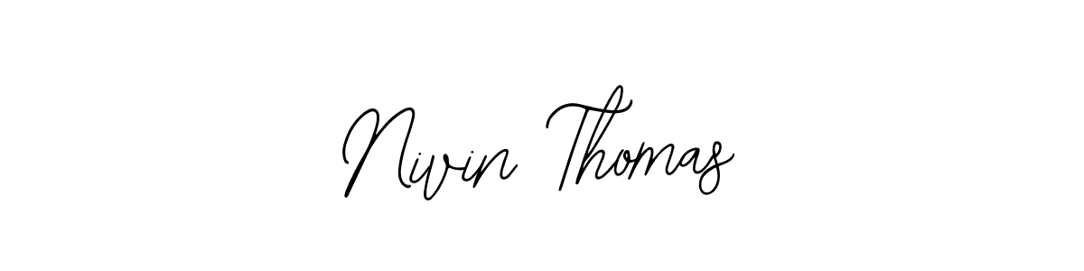 How to make Nivin Thomas signature? Bearetta-2O07w is a professional autograph style. Create handwritten signature for Nivin Thomas name. Nivin Thomas signature style 12 images and pictures png