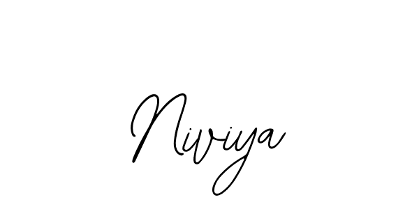 How to make Niviya name signature. Use Bearetta-2O07w style for creating short signs online. This is the latest handwritten sign. Niviya signature style 12 images and pictures png