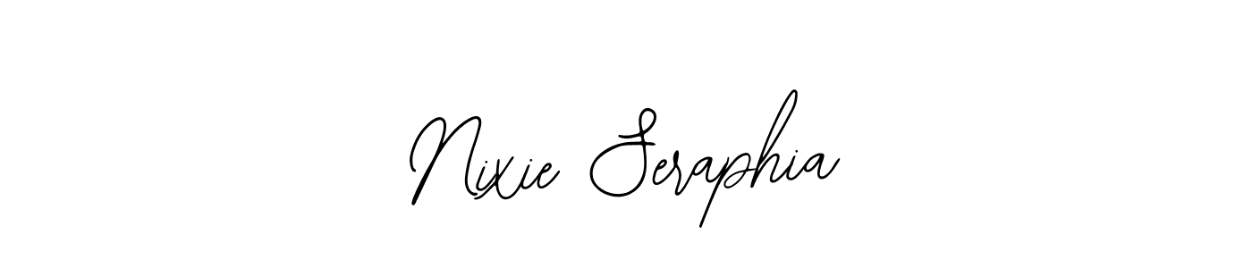 Here are the top 10 professional signature styles for the name Nixie Seraphia. These are the best autograph styles you can use for your name. Nixie Seraphia signature style 12 images and pictures png