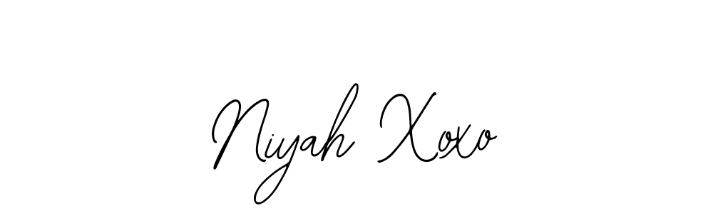 if you are searching for the best signature style for your name Niyah Xoxo. so please give up your signature search. here we have designed multiple signature styles  using Bearetta-2O07w. Niyah Xoxo signature style 12 images and pictures png