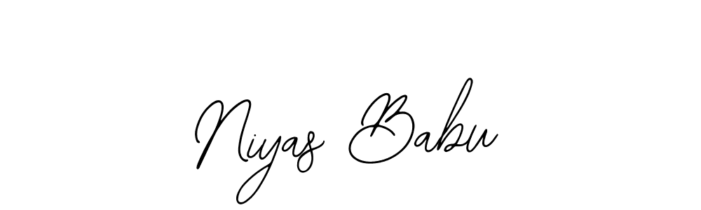 Create a beautiful signature design for name Niyas Babu. With this signature (Bearetta-2O07w) fonts, you can make a handwritten signature for free. Niyas Babu signature style 12 images and pictures png