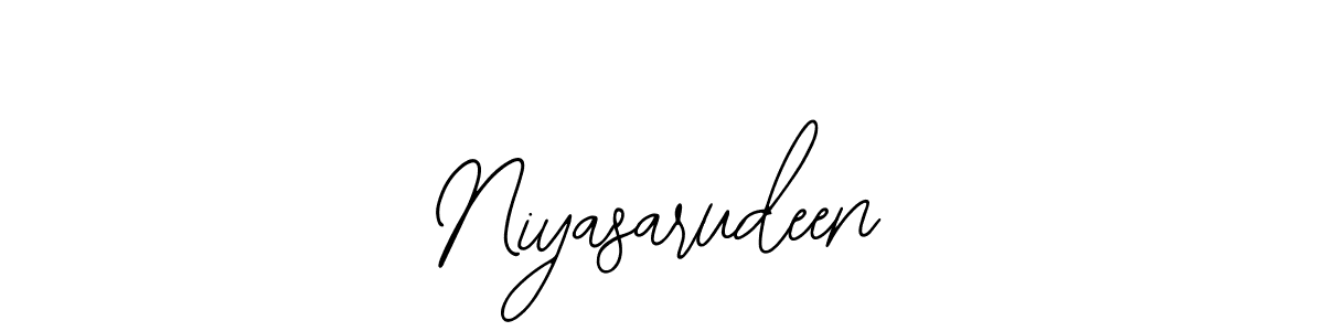 Niyasarudeen stylish signature style. Best Handwritten Sign (Bearetta-2O07w) for my name. Handwritten Signature Collection Ideas for my name Niyasarudeen. Niyasarudeen signature style 12 images and pictures png