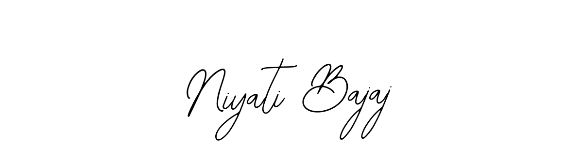 How to make Niyati Bajaj name signature. Use Bearetta-2O07w style for creating short signs online. This is the latest handwritten sign. Niyati Bajaj signature style 12 images and pictures png