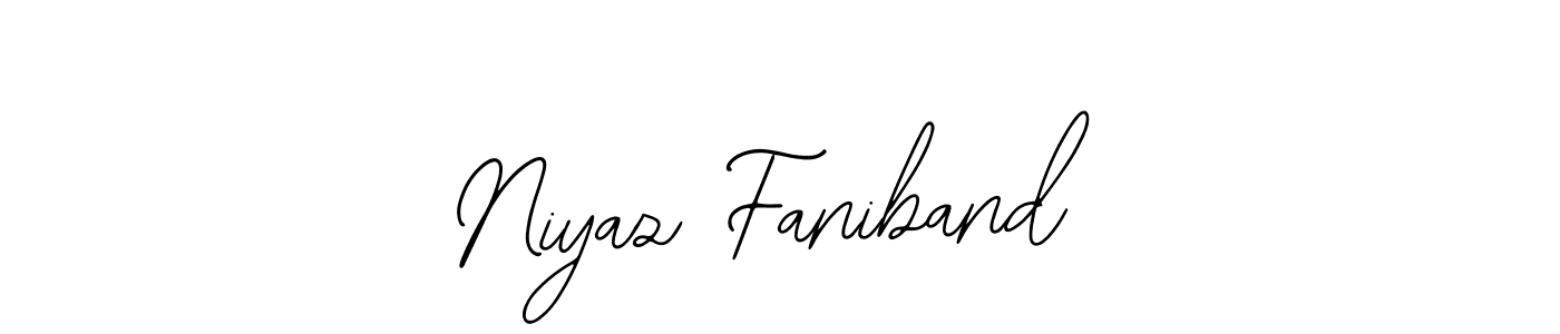 The best way (Bearetta-2O07w) to make a short signature is to pick only two or three words in your name. The name Niyaz Faniband include a total of six letters. For converting this name. Niyaz Faniband signature style 12 images and pictures png