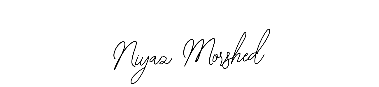 Create a beautiful signature design for name Niyaz Morshed. With this signature (Bearetta-2O07w) fonts, you can make a handwritten signature for free. Niyaz Morshed signature style 12 images and pictures png