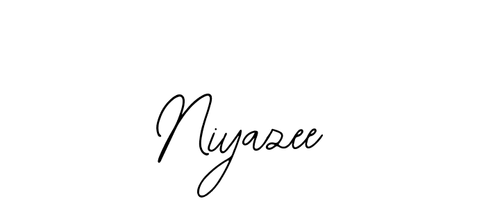 Use a signature maker to create a handwritten signature online. With this signature software, you can design (Bearetta-2O07w) your own signature for name Niyazee. Niyazee signature style 12 images and pictures png