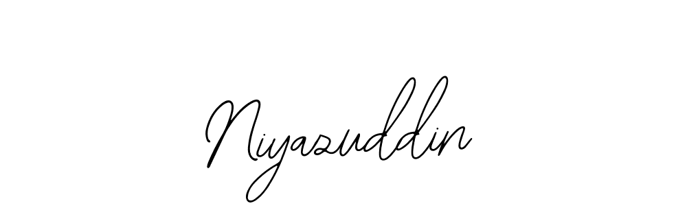 The best way (Bearetta-2O07w) to make a short signature is to pick only two or three words in your name. The name Niyazuddin include a total of six letters. For converting this name. Niyazuddin signature style 12 images and pictures png