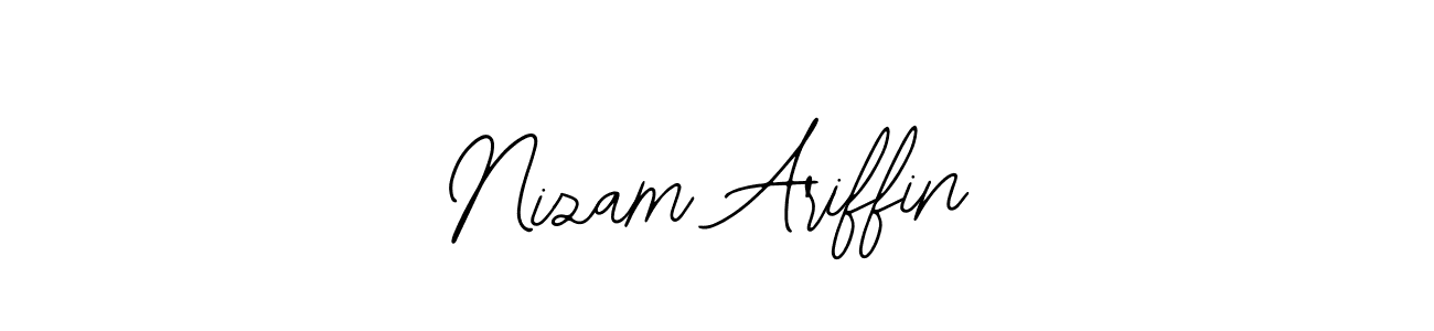 How to make Nizam Ariffin name signature. Use Bearetta-2O07w style for creating short signs online. This is the latest handwritten sign. Nizam Ariffin signature style 12 images and pictures png