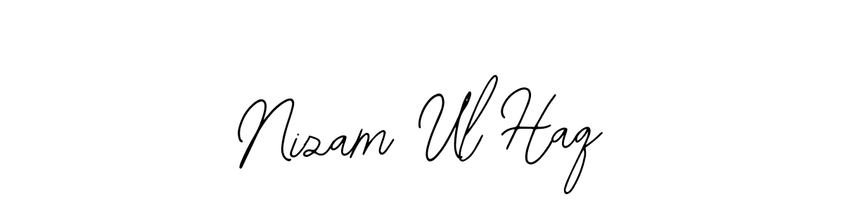 Similarly Bearetta-2O07w is the best handwritten signature design. Signature creator online .You can use it as an online autograph creator for name Nizam Ul Haq. Nizam Ul Haq signature style 12 images and pictures png