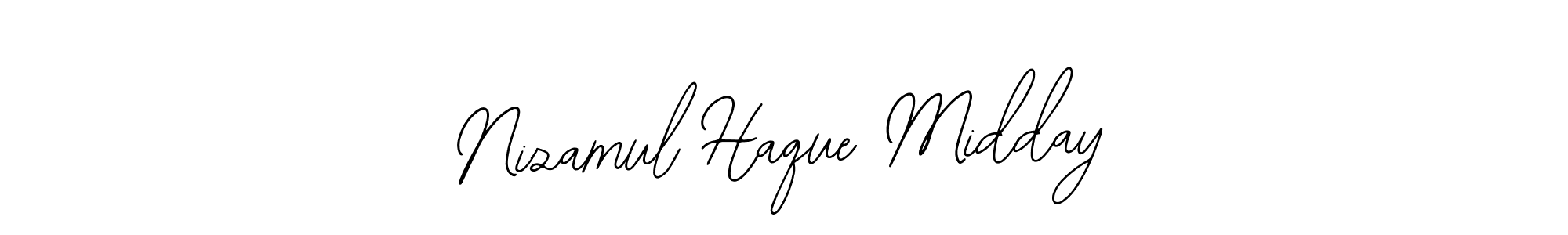 This is the best signature style for the Nizamul Haque Midday name. Also you like these signature font (Bearetta-2O07w). Mix name signature. Nizamul Haque Midday signature style 12 images and pictures png
