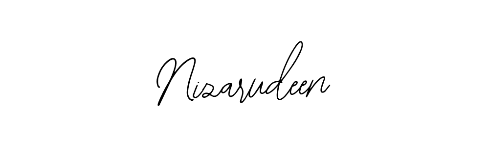 Design your own signature with our free online signature maker. With this signature software, you can create a handwritten (Bearetta-2O07w) signature for name Nizarudeen. Nizarudeen signature style 12 images and pictures png