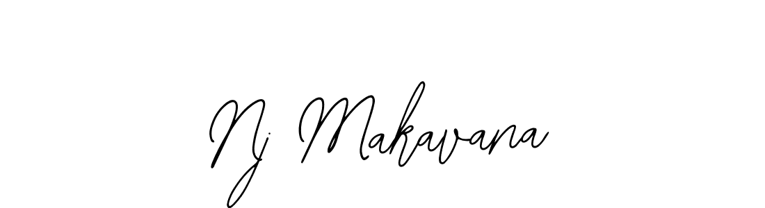 How to make Nj Makavana signature? Bearetta-2O07w is a professional autograph style. Create handwritten signature for Nj Makavana name. Nj Makavana signature style 12 images and pictures png