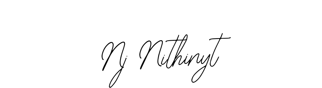 You should practise on your own different ways (Bearetta-2O07w) to write your name (Nj Nithinyt) in signature. don't let someone else do it for you. Nj Nithinyt signature style 12 images and pictures png