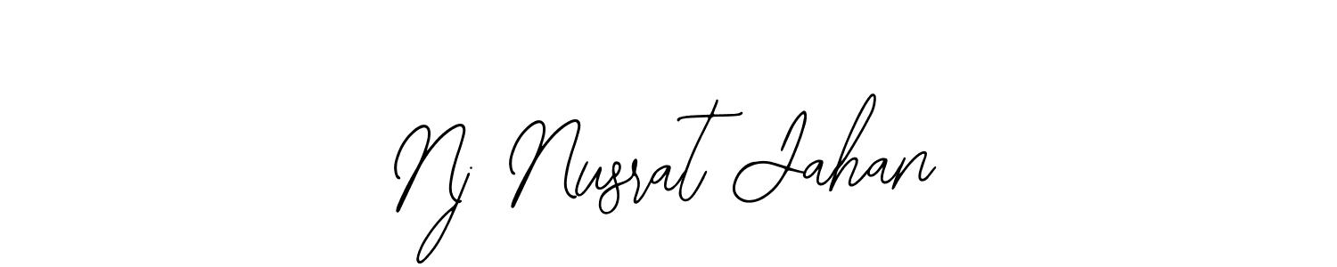 Nj Nusrat Jahan stylish signature style. Best Handwritten Sign (Bearetta-2O07w) for my name. Handwritten Signature Collection Ideas for my name Nj Nusrat Jahan. Nj Nusrat Jahan signature style 12 images and pictures png