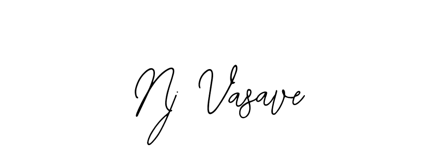 Create a beautiful signature design for name Nj Vasave. With this signature (Bearetta-2O07w) fonts, you can make a handwritten signature for free. Nj Vasave signature style 12 images and pictures png