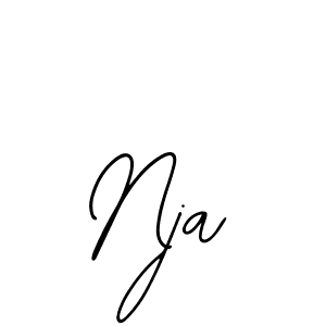 Design your own signature with our free online signature maker. With this signature software, you can create a handwritten (Bearetta-2O07w) signature for name Nja. Nja signature style 12 images and pictures png