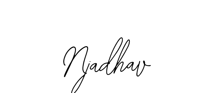 Also You can easily find your signature by using the search form. We will create Njadhav name handwritten signature images for you free of cost using Bearetta-2O07w sign style. Njadhav signature style 12 images and pictures png