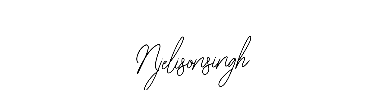 How to make Njelisonsingh signature? Bearetta-2O07w is a professional autograph style. Create handwritten signature for Njelisonsingh name. Njelisonsingh signature style 12 images and pictures png