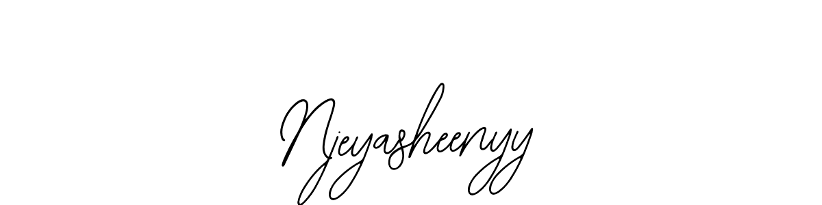 Use a signature maker to create a handwritten signature online. With this signature software, you can design (Bearetta-2O07w) your own signature for name Njeyasheenyy. Njeyasheenyy signature style 12 images and pictures png