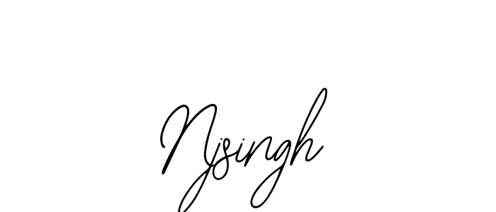if you are searching for the best signature style for your name Njsingh. so please give up your signature search. here we have designed multiple signature styles  using Bearetta-2O07w. Njsingh signature style 12 images and pictures png