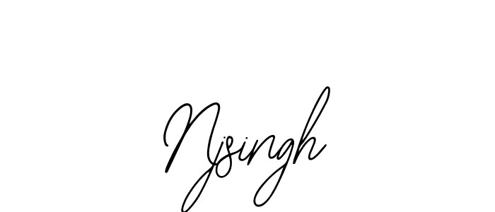 Use a signature maker to create a handwritten signature online. With this signature software, you can design (Bearetta-2O07w) your own signature for name Njsingh. Njsingh signature style 12 images and pictures png