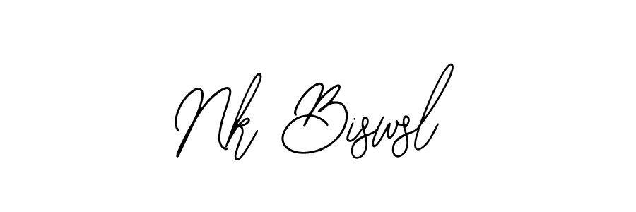 Also You can easily find your signature by using the search form. We will create Nk Biswsl name handwritten signature images for you free of cost using Bearetta-2O07w sign style. Nk Biswsl signature style 12 images and pictures png