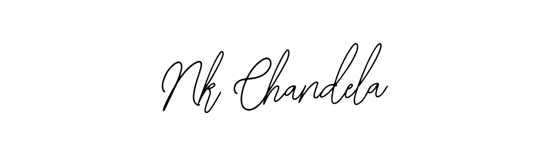 if you are searching for the best signature style for your name Nk Chandela. so please give up your signature search. here we have designed multiple signature styles  using Bearetta-2O07w. Nk Chandela signature style 12 images and pictures png