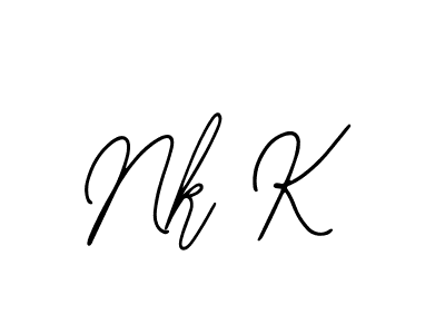 Make a beautiful signature design for name Nk K. Use this online signature maker to create a handwritten signature for free. Nk K signature style 12 images and pictures png