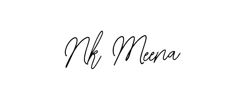 Similarly Bearetta-2O07w is the best handwritten signature design. Signature creator online .You can use it as an online autograph creator for name Nk Meena. Nk Meena signature style 12 images and pictures png