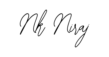 Create a personalized artistic stamp with Nk Niraj in Bearetta-2O07w font. Perfect for visual artists, designers, and influencers. Nk Niraj signature style 12 images and pictures png