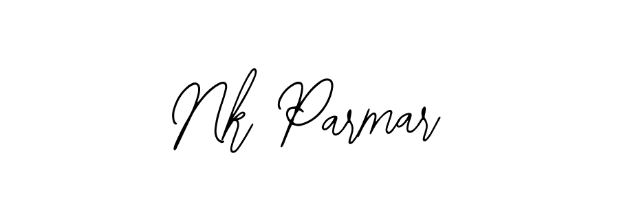 You should practise on your own different ways (Bearetta-2O07w) to write your name (Nk Parmar) in signature. don't let someone else do it for you. Nk Parmar signature style 12 images and pictures png