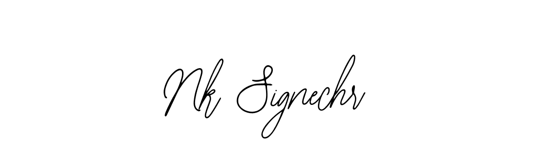 How to make Nk Signechr name signature. Use Bearetta-2O07w style for creating short signs online. This is the latest handwritten sign. Nk Signechr signature style 12 images and pictures png