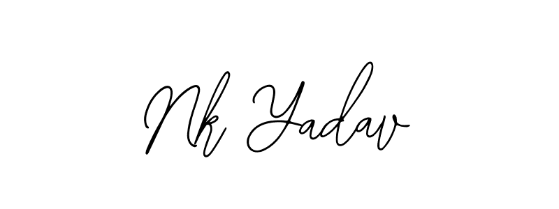 Nk Yadav stylish signature style. Best Handwritten Sign (Bearetta-2O07w) for my name. Handwritten Signature Collection Ideas for my name Nk Yadav. Nk Yadav signature style 12 images and pictures png