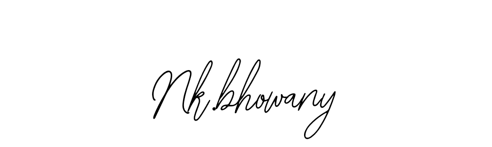 Make a beautiful signature design for name Nk.bhowany. With this signature (Bearetta-2O07w) style, you can create a handwritten signature for free. Nk.bhowany signature style 12 images and pictures png