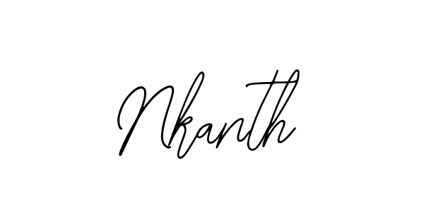 Use a signature maker to create a handwritten signature online. With this signature software, you can design (Bearetta-2O07w) your own signature for name Nkanth. Nkanth signature style 12 images and pictures png