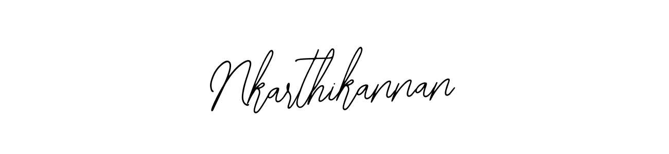 How to make Nkarthikannan name signature. Use Bearetta-2O07w style for creating short signs online. This is the latest handwritten sign. Nkarthikannan signature style 12 images and pictures png