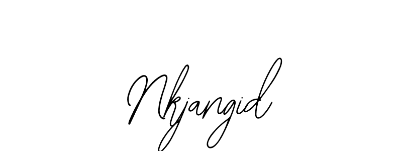 Use a signature maker to create a handwritten signature online. With this signature software, you can design (Bearetta-2O07w) your own signature for name Nkjangid. Nkjangid signature style 12 images and pictures png