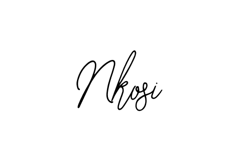 Use a signature maker to create a handwritten signature online. With this signature software, you can design (Bearetta-2O07w) your own signature for name Nkosi. Nkosi signature style 12 images and pictures png