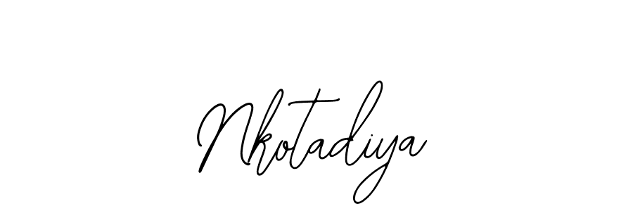 The best way (Bearetta-2O07w) to make a short signature is to pick only two or three words in your name. The name Nkotadiya include a total of six letters. For converting this name. Nkotadiya signature style 12 images and pictures png
