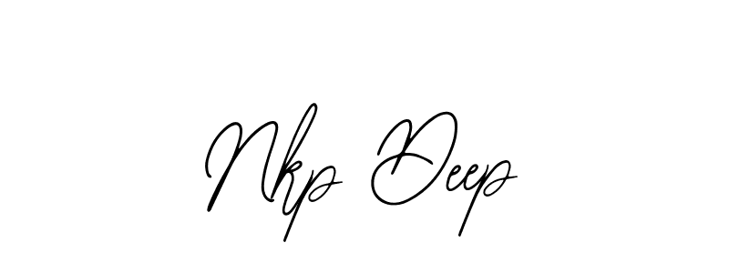 Design your own signature with our free online signature maker. With this signature software, you can create a handwritten (Bearetta-2O07w) signature for name Nkp Deep. Nkp Deep signature style 12 images and pictures png