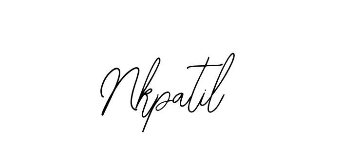 if you are searching for the best signature style for your name Nkpatil. so please give up your signature search. here we have designed multiple signature styles  using Bearetta-2O07w. Nkpatil signature style 12 images and pictures png