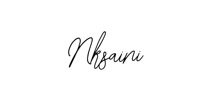 Also we have Nksaini name is the best signature style. Create professional handwritten signature collection using Bearetta-2O07w autograph style. Nksaini signature style 12 images and pictures png