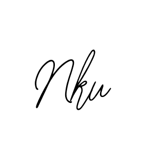 Similarly Bearetta-2O07w is the best handwritten signature design. Signature creator online .You can use it as an online autograph creator for name Nku. Nku signature style 12 images and pictures png
