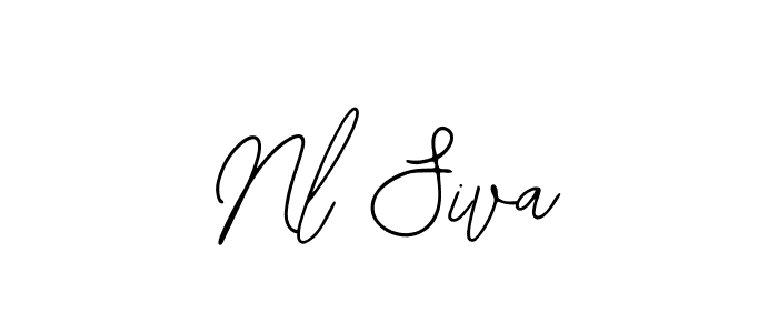 Use a signature maker to create a handwritten signature online. With this signature software, you can design (Bearetta-2O07w) your own signature for name Nl Siva. Nl Siva signature style 12 images and pictures png